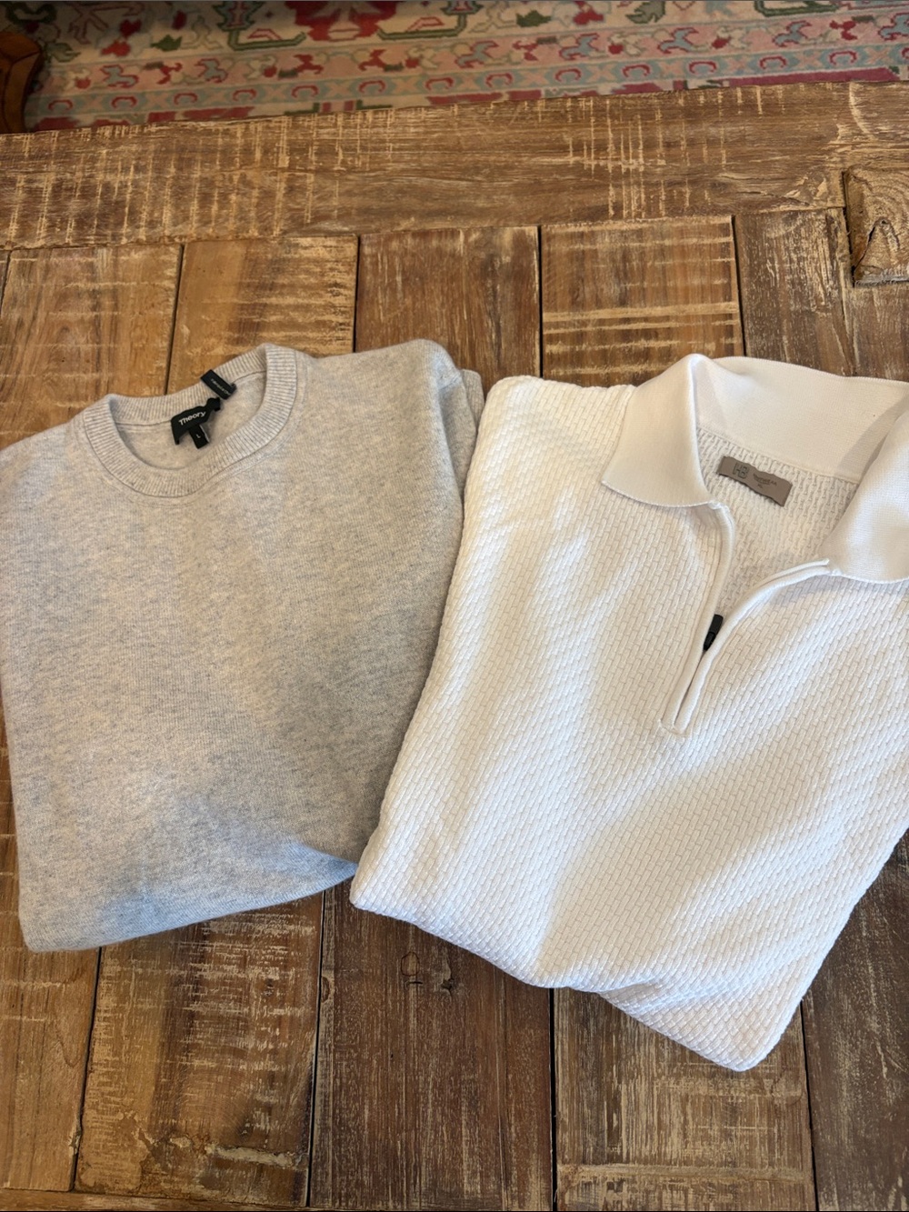 Bundle Men’s Sweaters Theory Cashmere  L and Hudson and Barrow XL